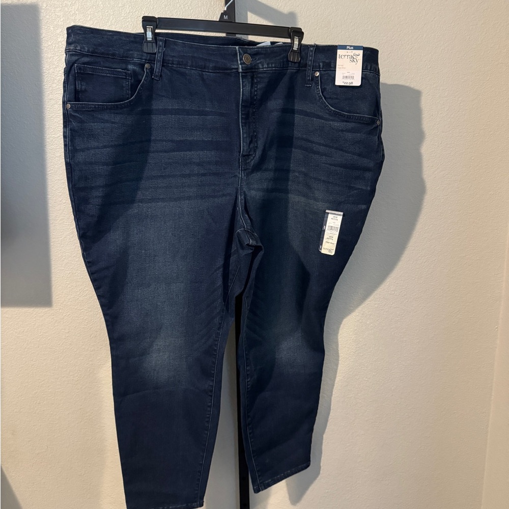 Terra & Sky Women's Dark Blue Skinny Jeans
